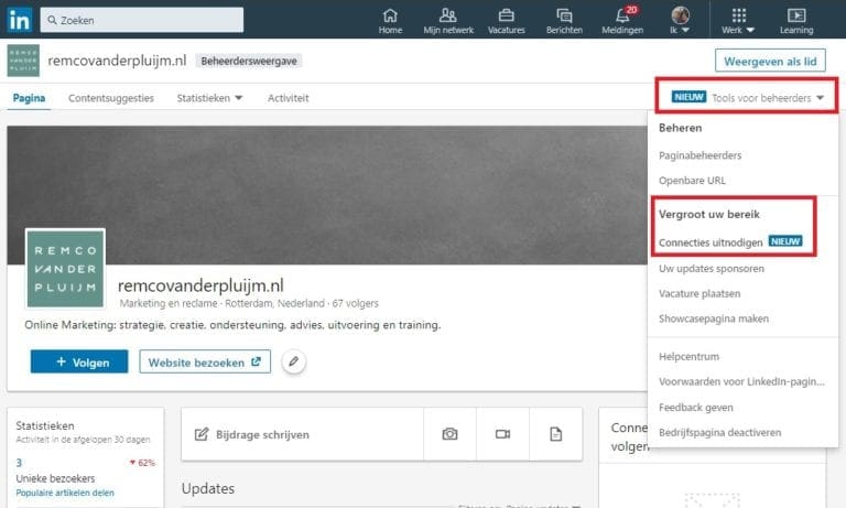 Linkedin bedrijfspagina volgers genereren