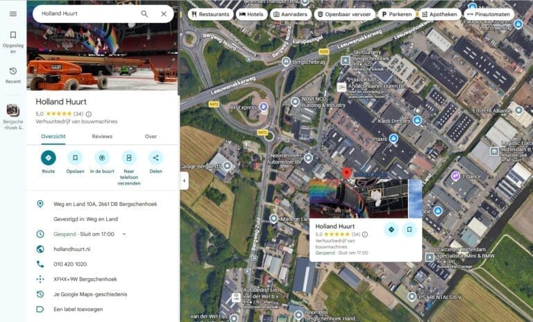 google mijn bedrijf en maps