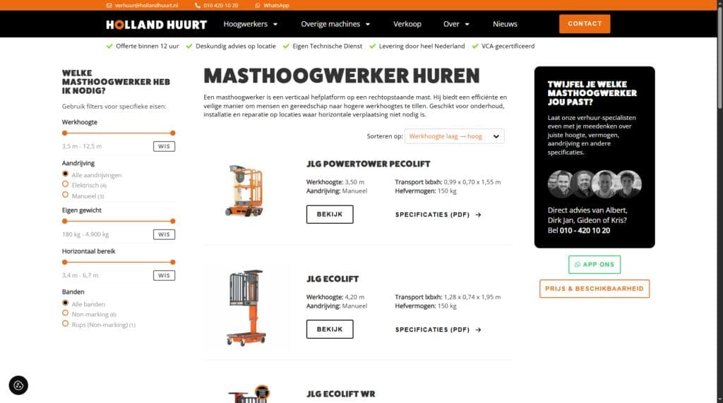 Gebruiksvriendelijkheid Website
